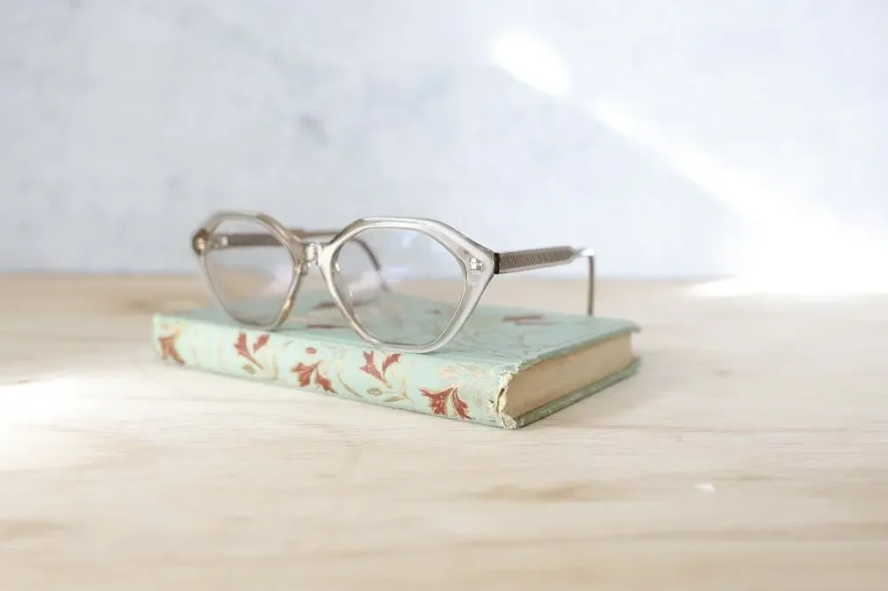 RES/REI Blackberry Eyeglasses Hand Made Italy 53-17 Retro Academia Hipster